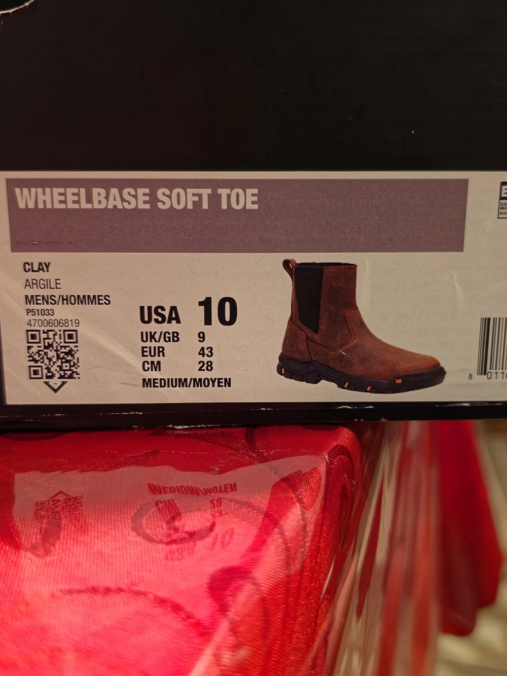 Caterpillar CAT Wheelbase Soft Toe Work Boots – Men’s Size 10